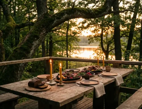 Wat zijn de voordelen van dineren in een restaurant midden in de natuur?